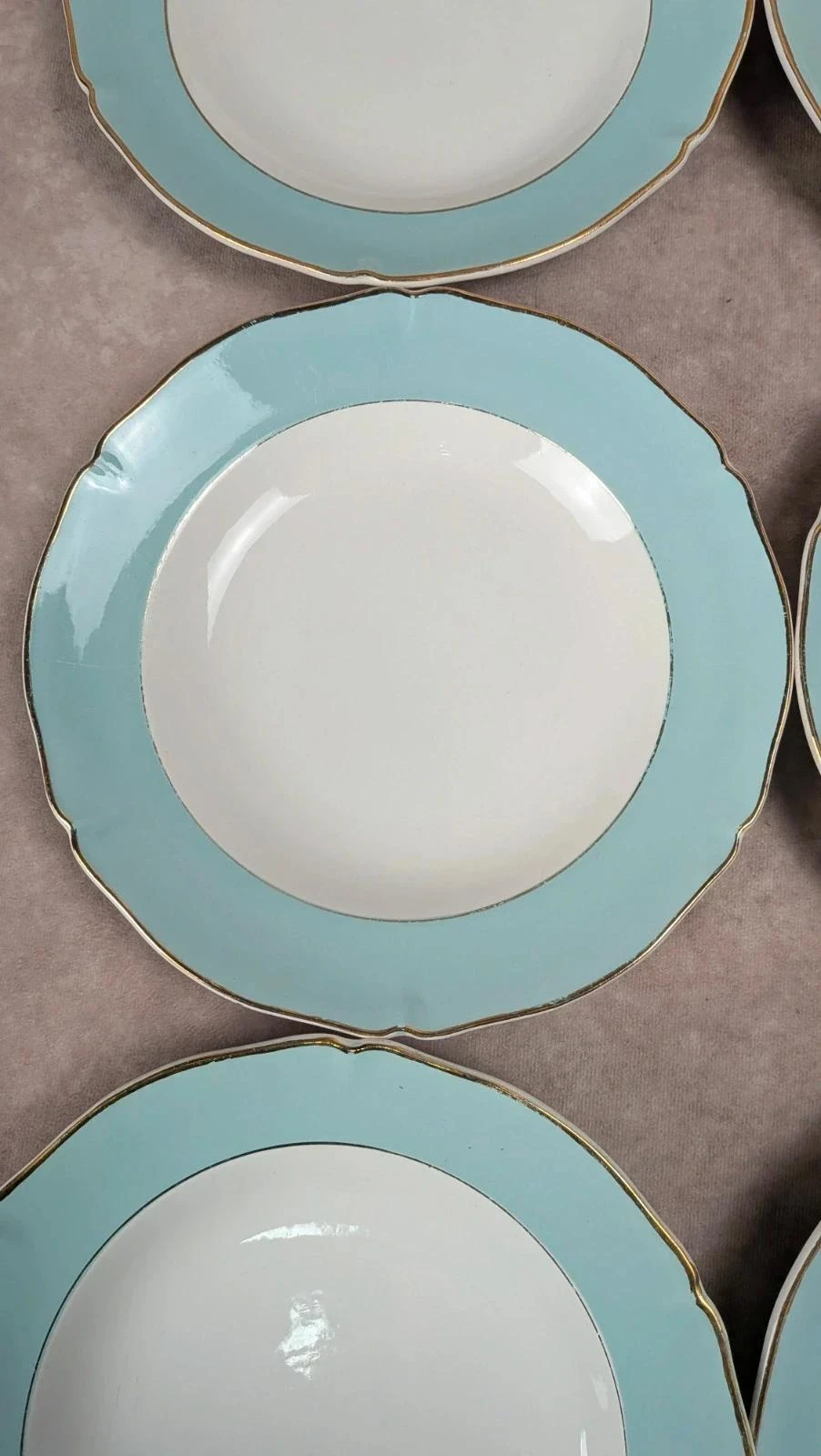 Lot de 6 assiettes creuses anciennes Seranord Saint-amand – Modèle Chambord – photo 4
